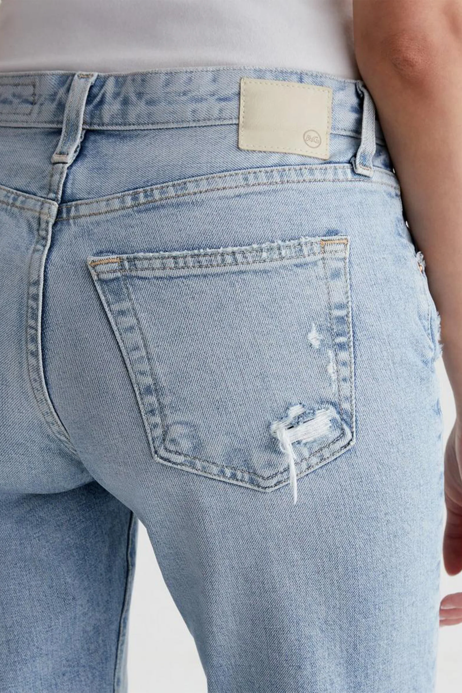 AG Women's Ex-Boyfriend Slim Slouchy Light Blue Jean - Image 4