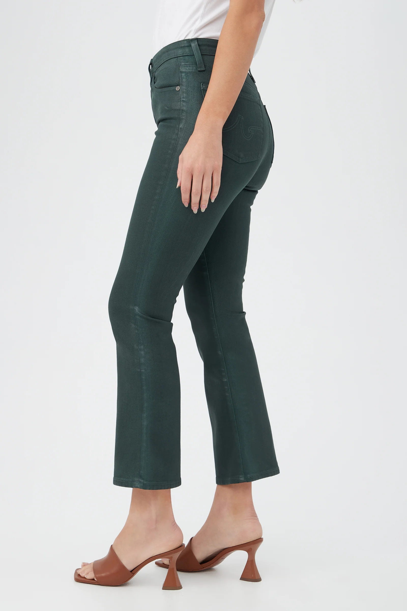AG Women's Farrah Green Cropped Jean - Image 4