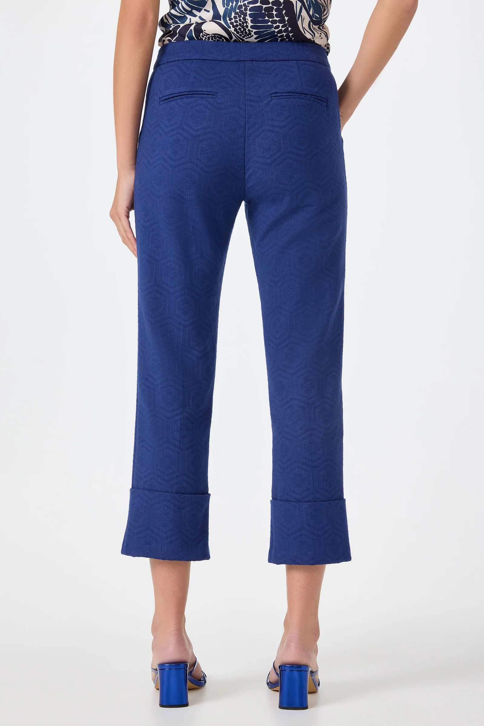 Banshee Cropped Cuff Hem Pants - Image 4