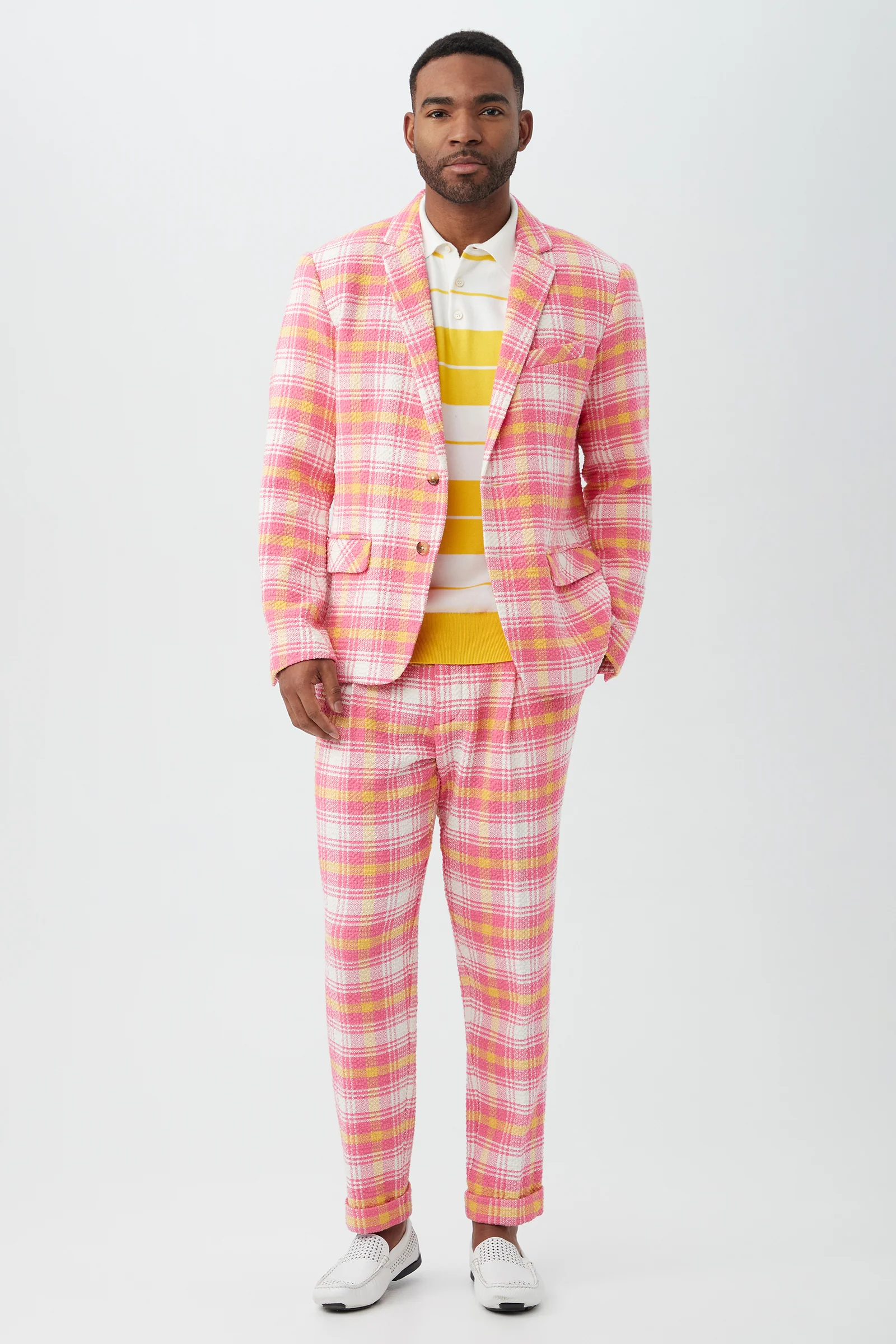 Beale Pleated Trouser - Paradise Plaid - Image 3