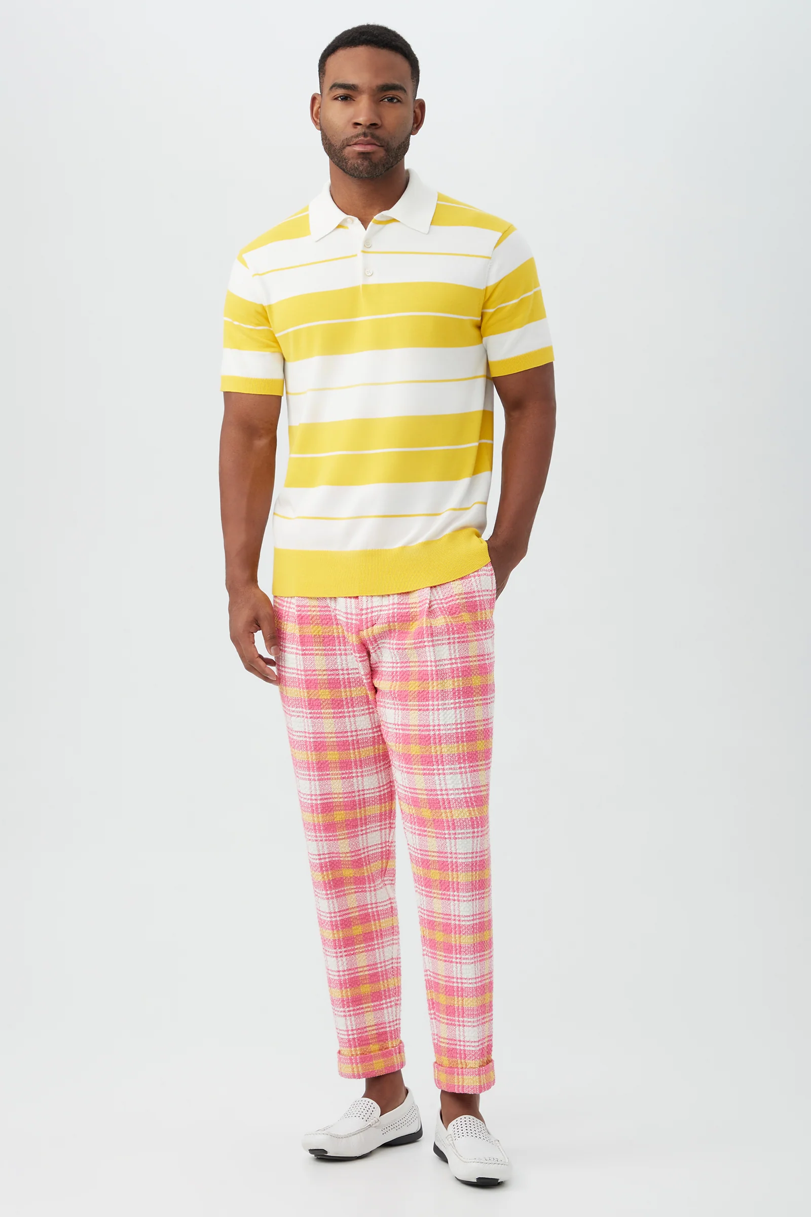 Beale Pleated Trouser - Paradise Plaid - Image 4