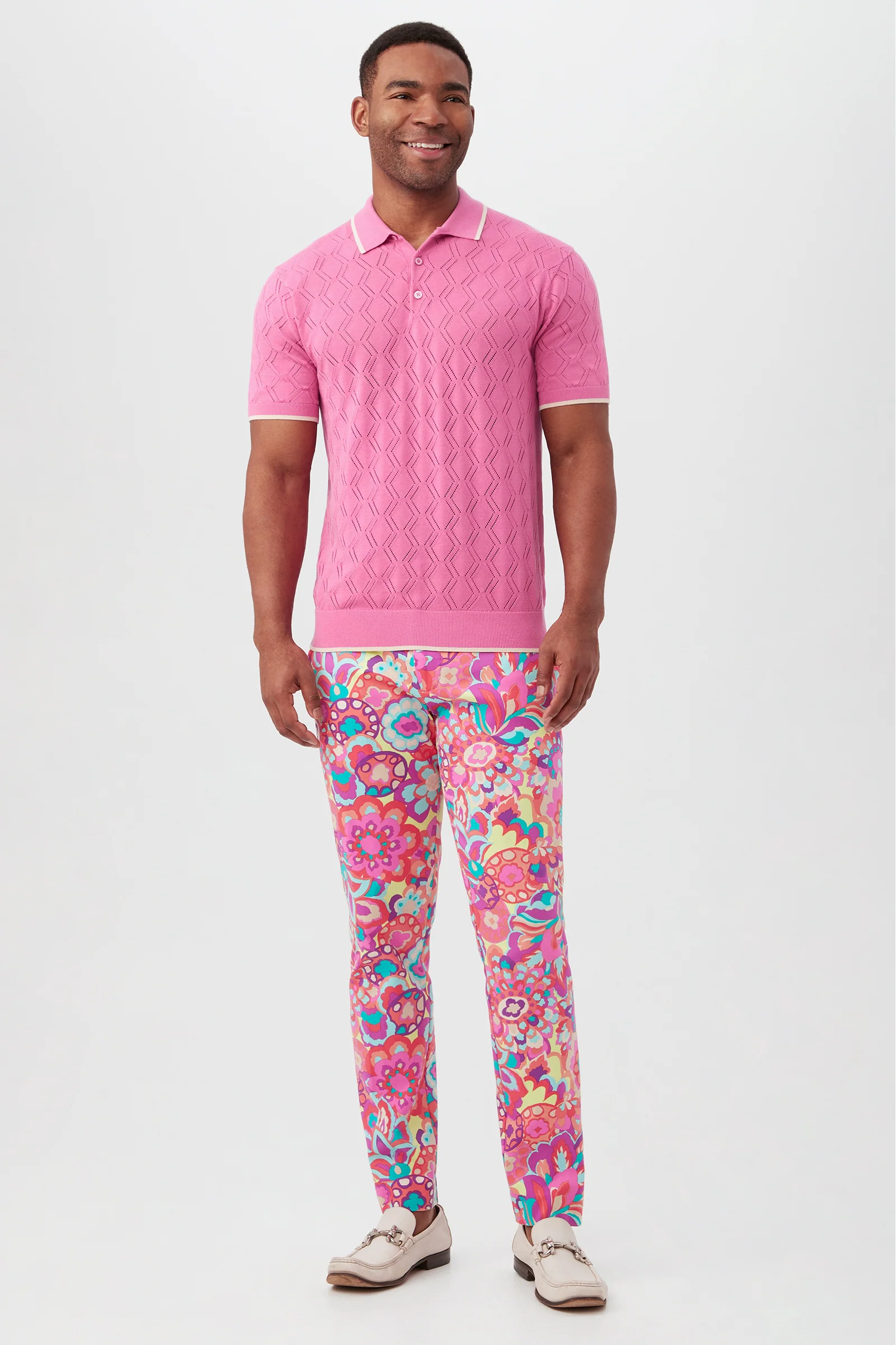 Clyde Slim Trouser - Isola Herringbone - Image 3