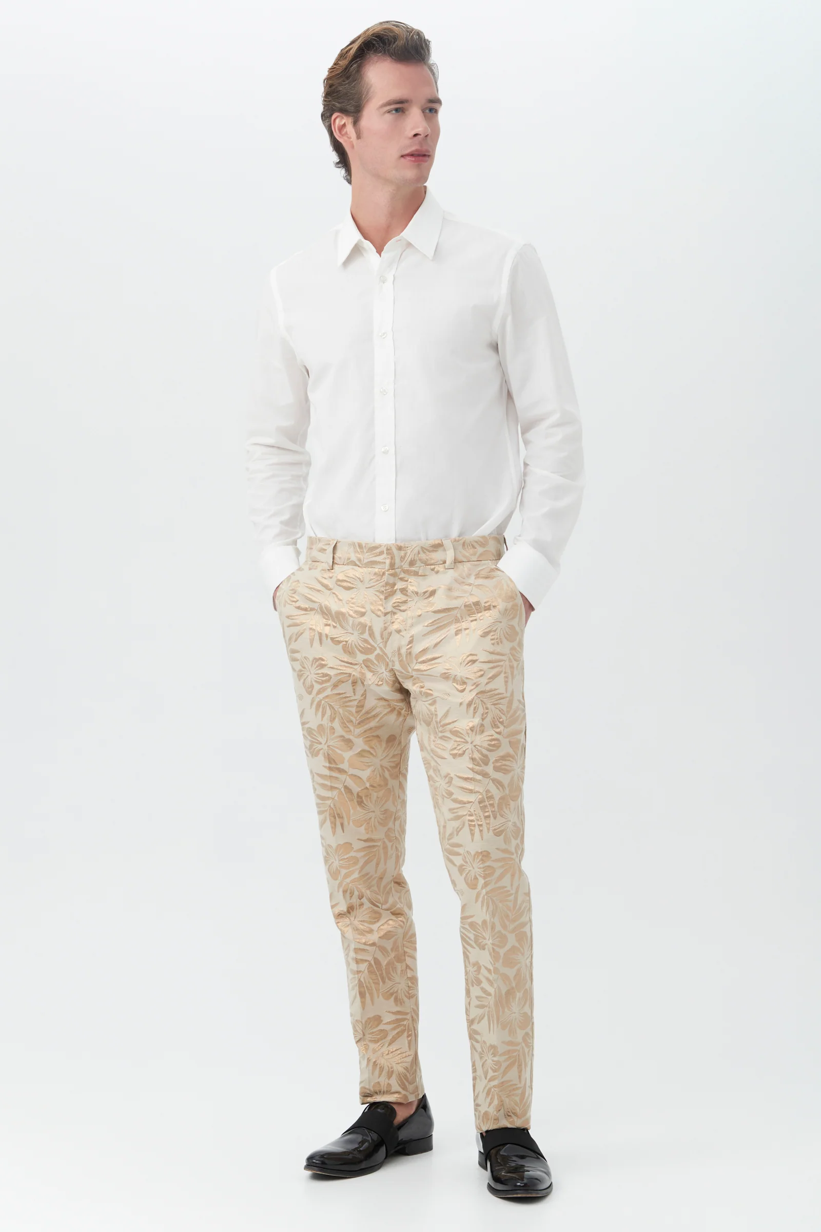 Clyde Slim Trouser - Hibiscus Hideaway Jcq. - Image 3