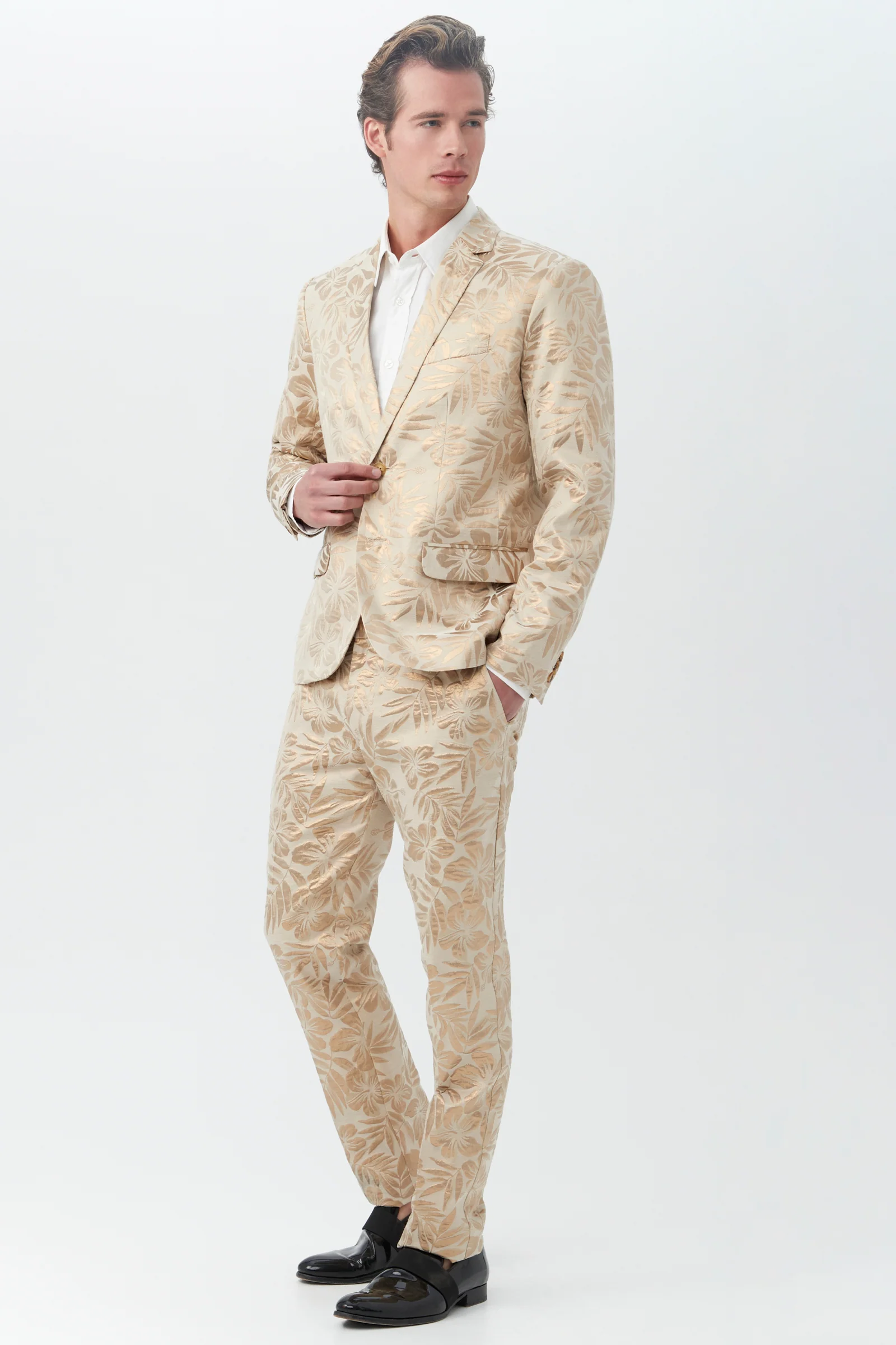 Clyde Slim Trouser - Hibiscus Hideaway Jcq. - Image 4