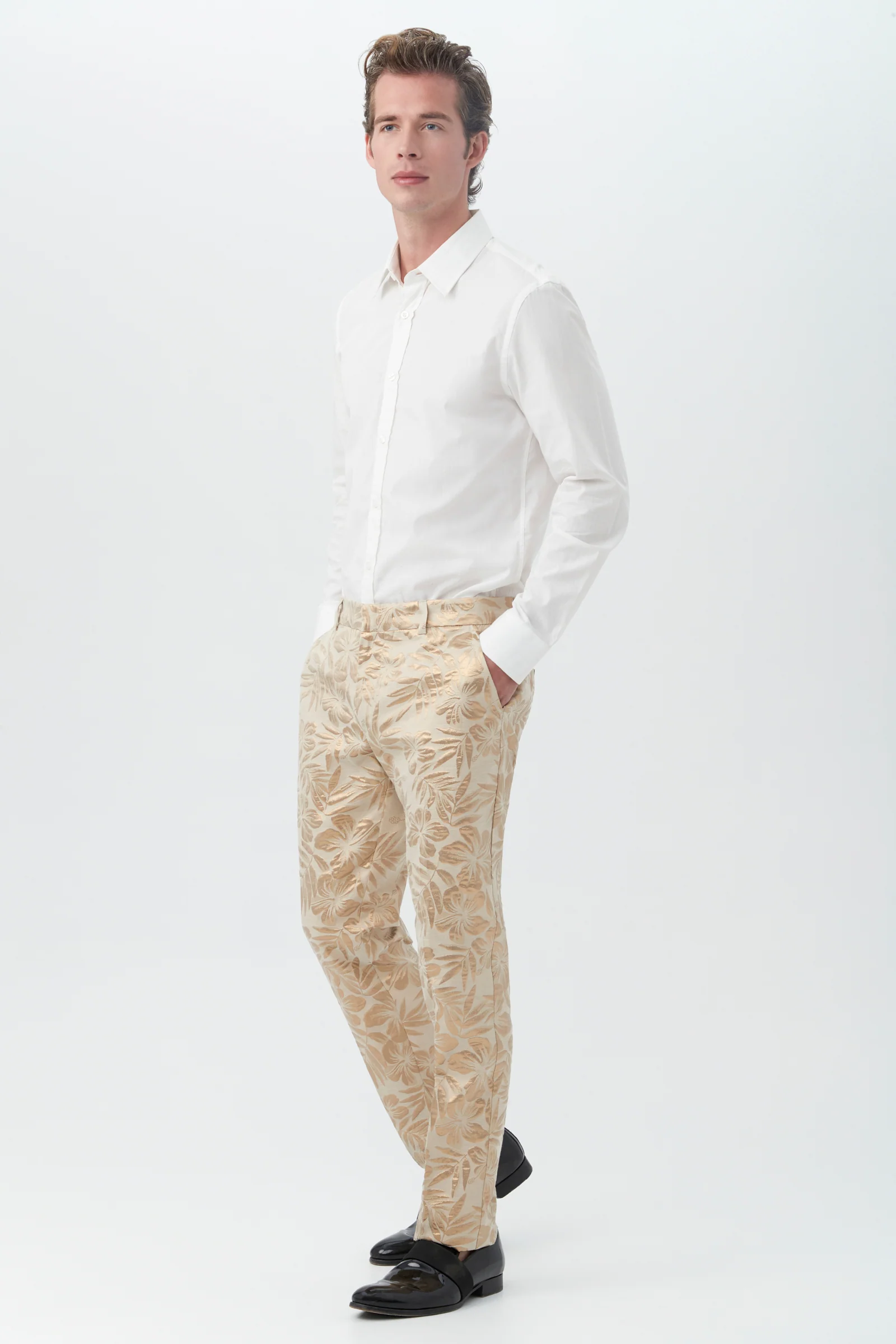 Clyde Slim Trouser - Hibiscus Hideaway Jcq. - Image 7