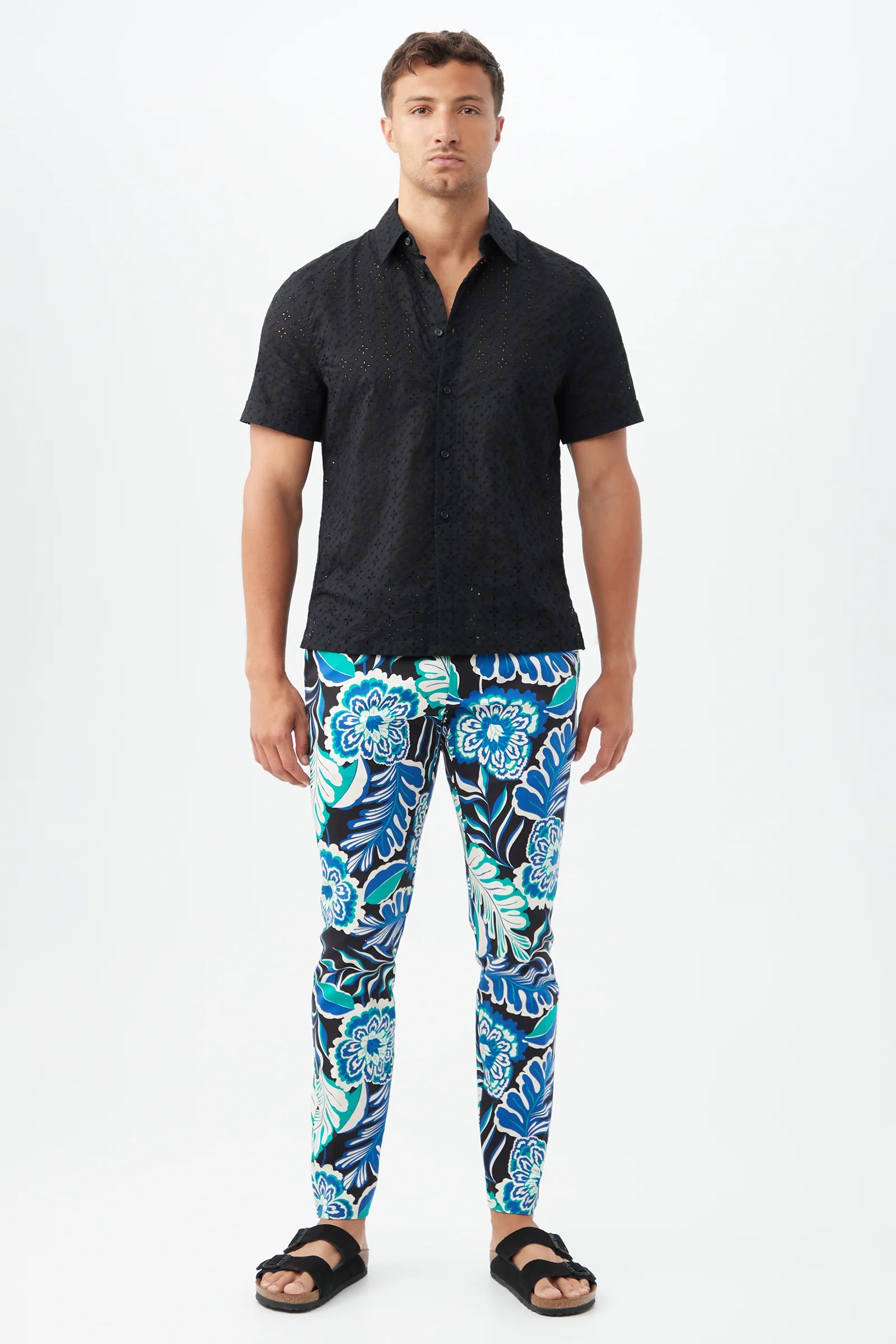 Clyde Slim Trouser - Lokelani Lei Herringbone - Image 3