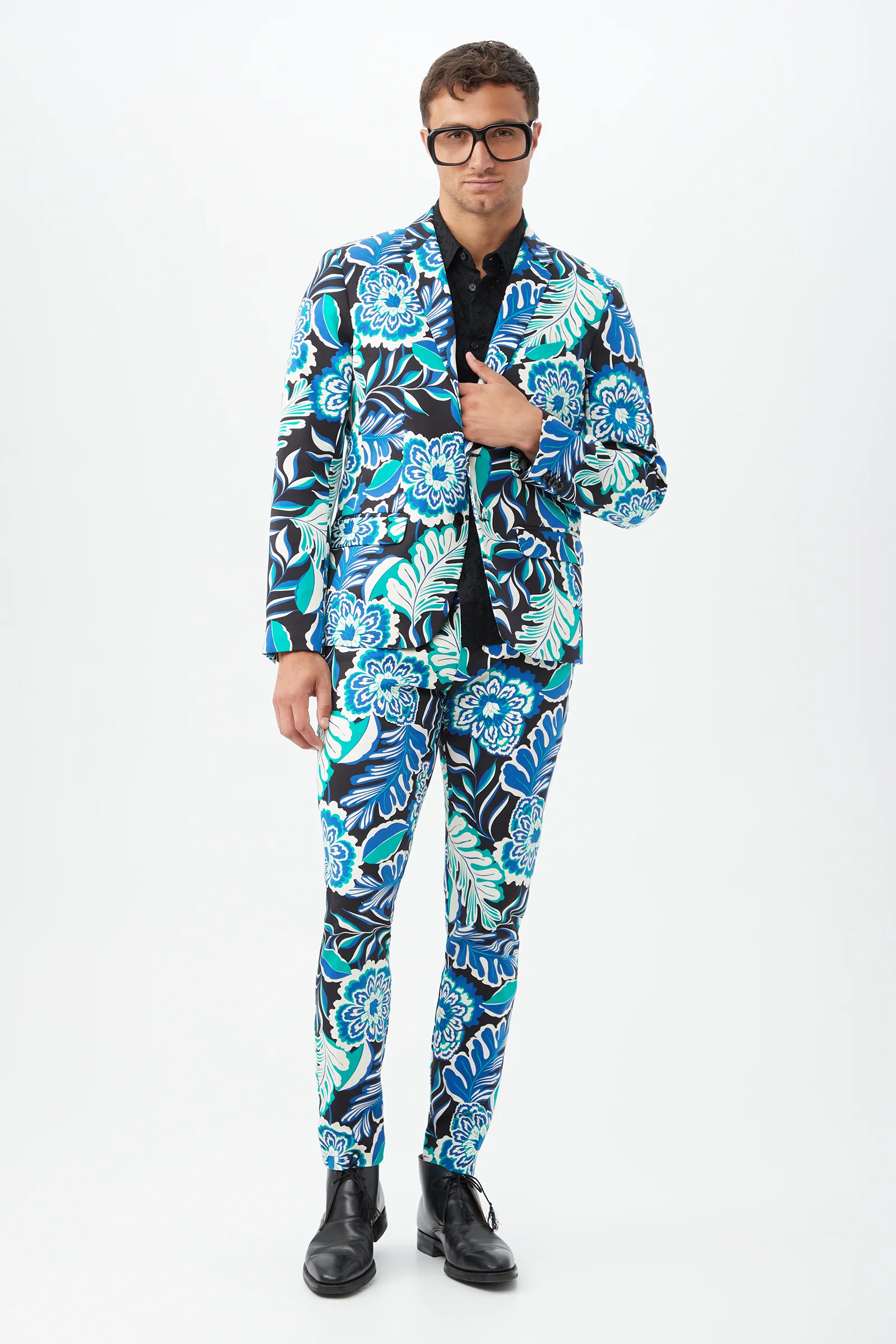 Clyde Slim Trouser - Lokelani Lei Herringbone - Image 4