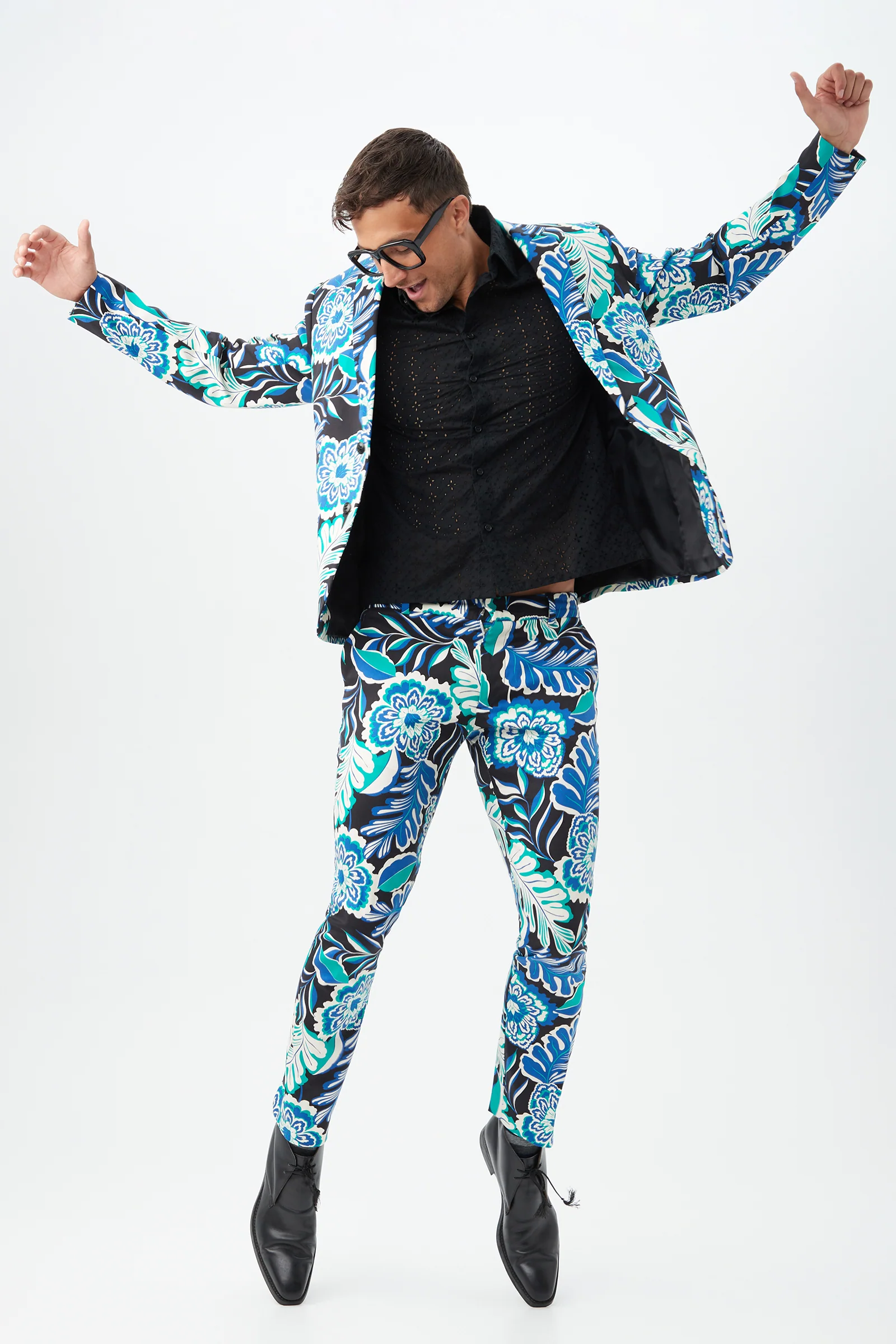 Clyde Slim Trouser - Lokelani Lei Herringbone - Image 7