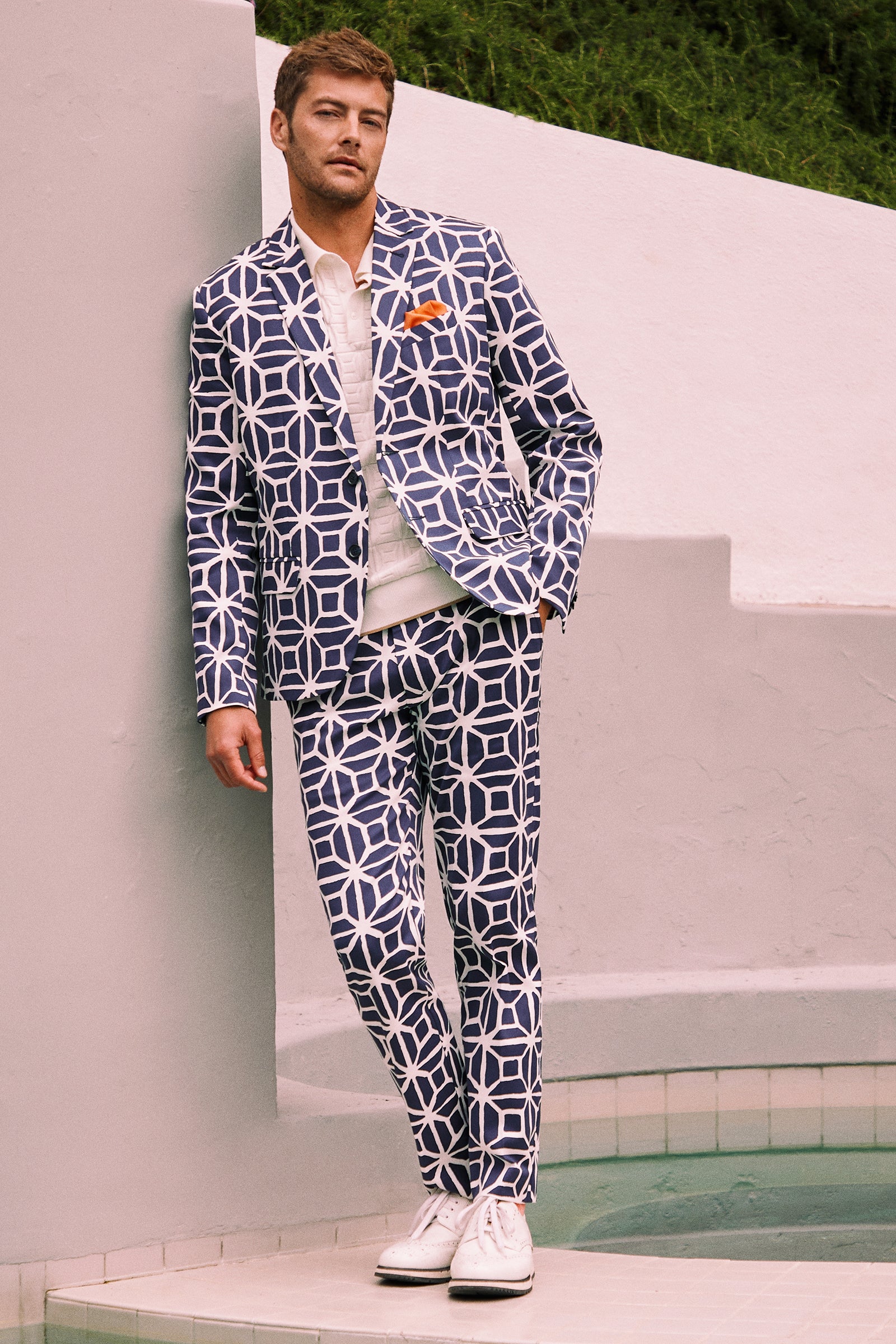 Clyde Slim Trouser - Durell Herringbone - Image 4