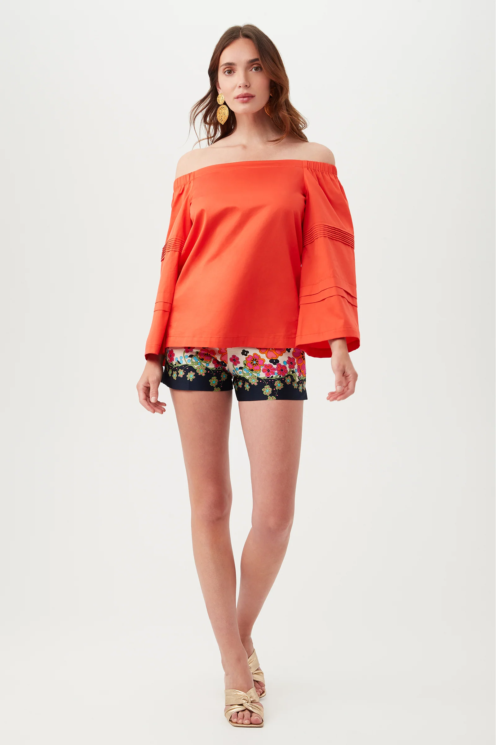 Corbin Shorts - Floatsam Floral Ottoman - Image 5