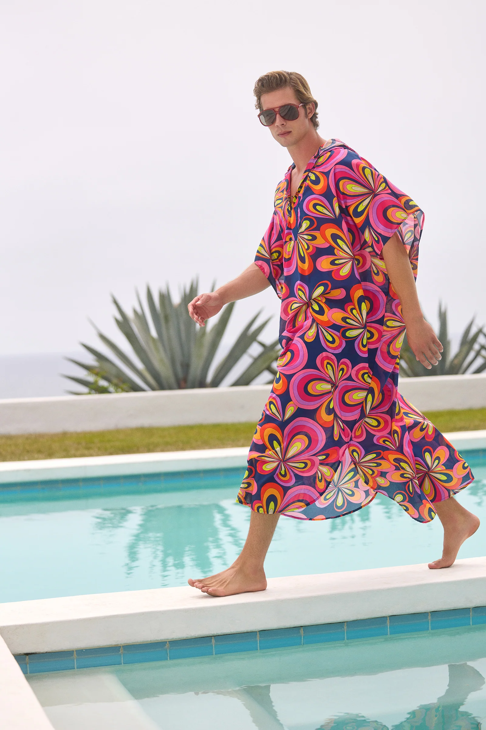 Hurley 2 Caftan - Boca Blooms Cotton Voile - Image 5