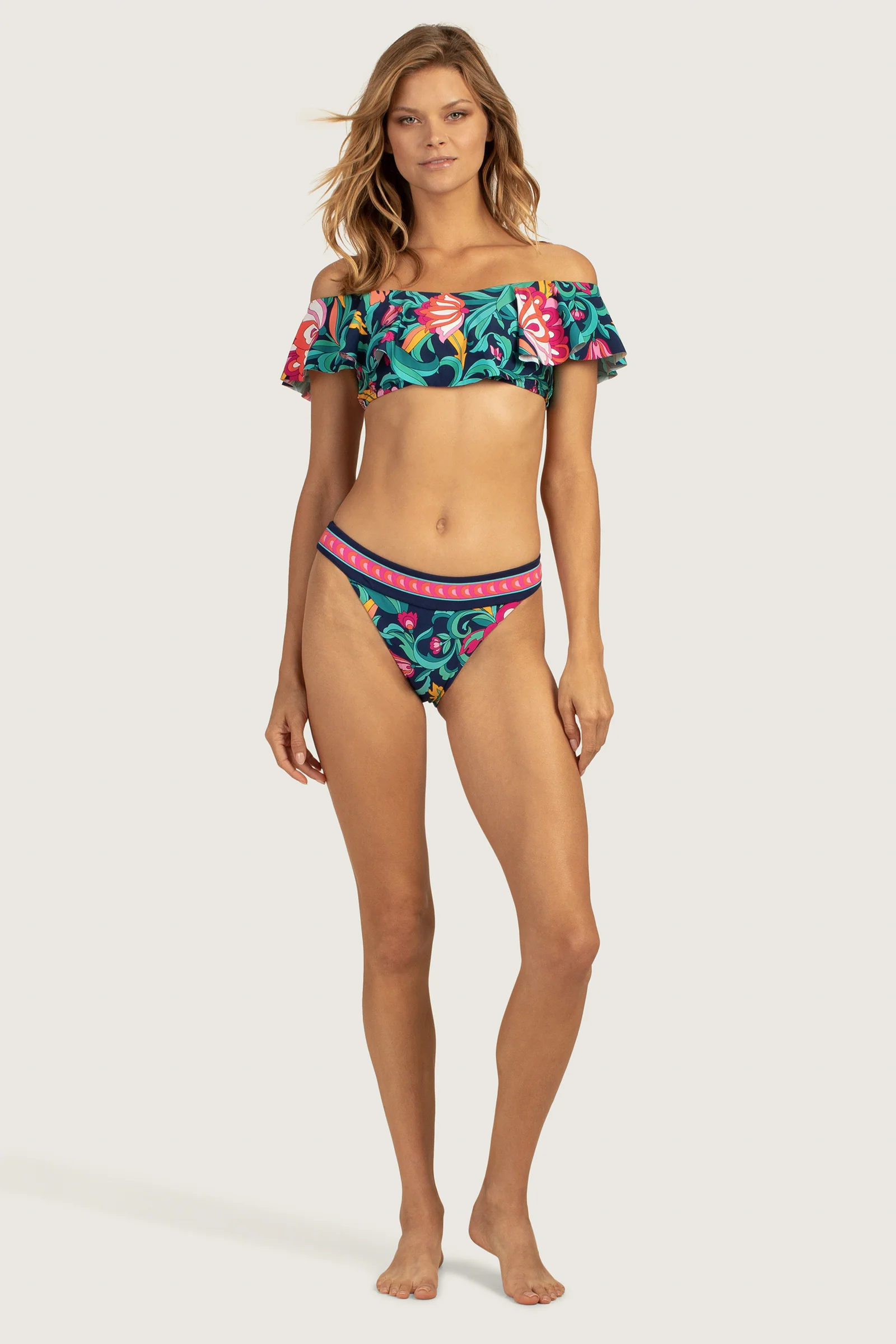 India Garden Off The Shoulder Bandeau Top - Image 3