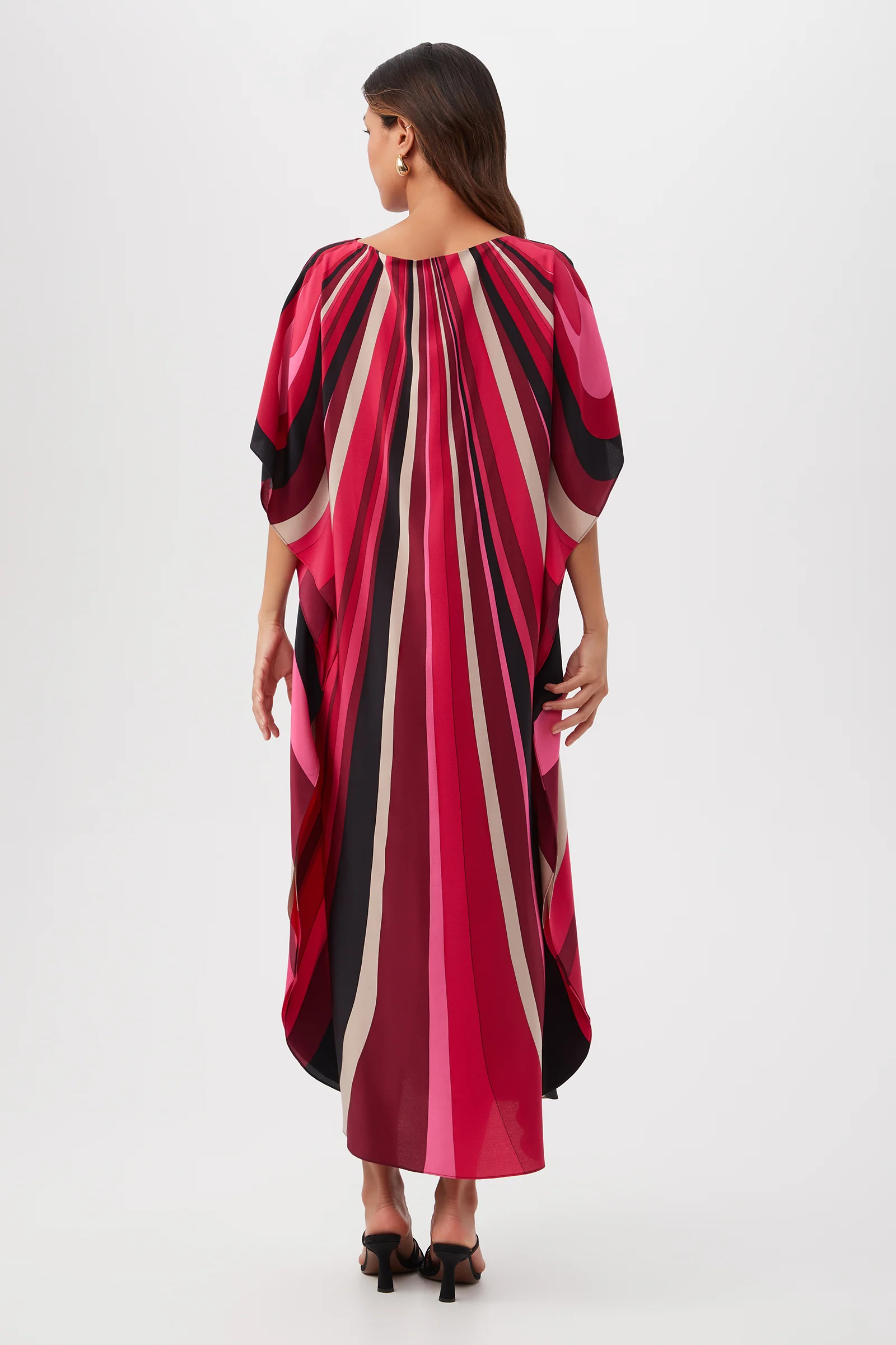 Jalani Maxi Caftan Dress - Wynwood Waves Silk - Image 3
