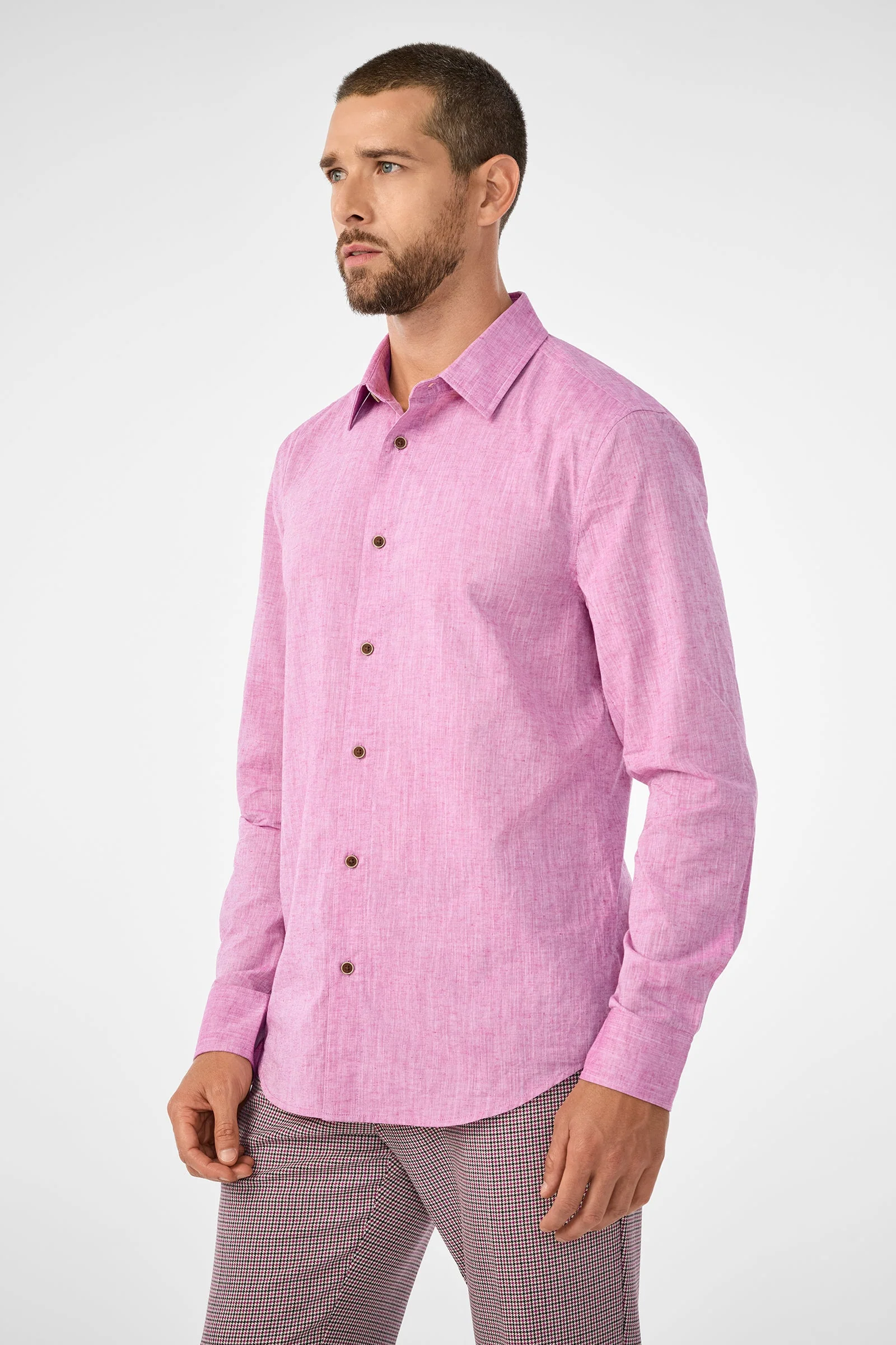 Aaron Slim Fit Long-Sleeve Shirt - Image 3