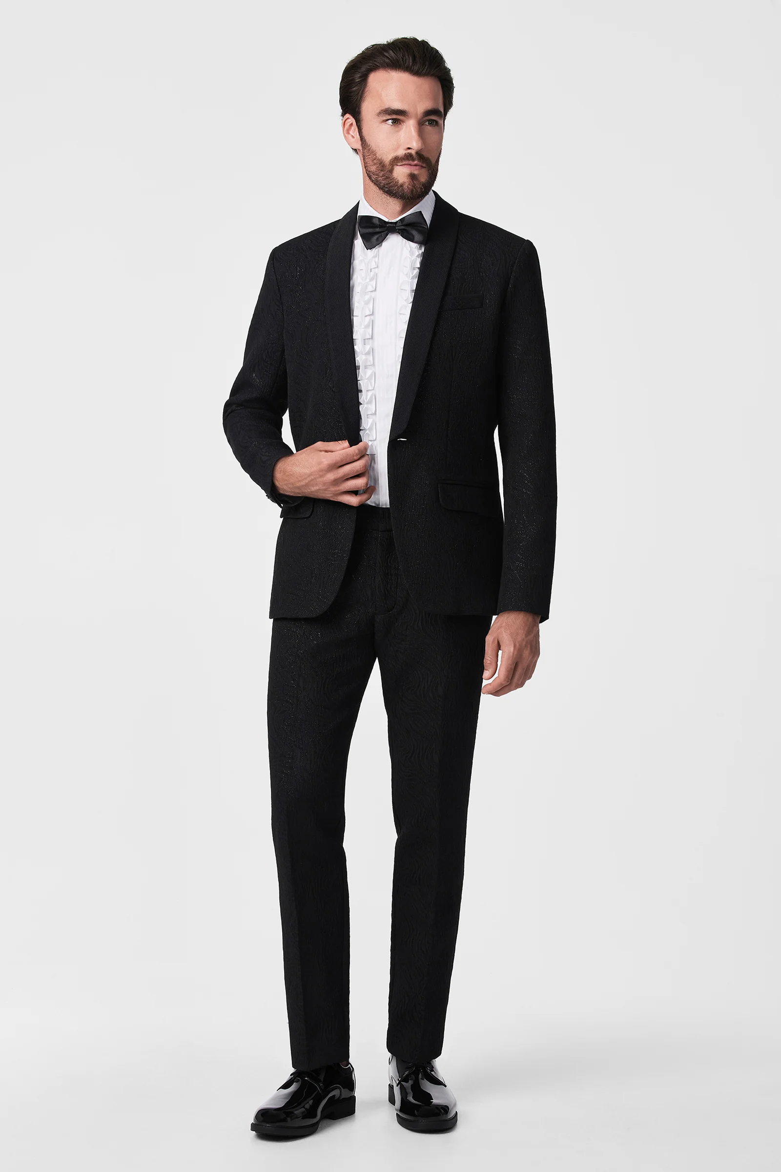 Clyde Slim Trouser - Metallic Groove - Image 6