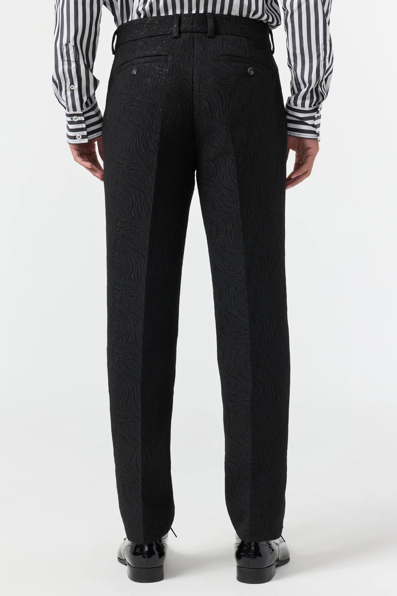 Clyde Slim Trouser - Metallic Groove - Image 4
