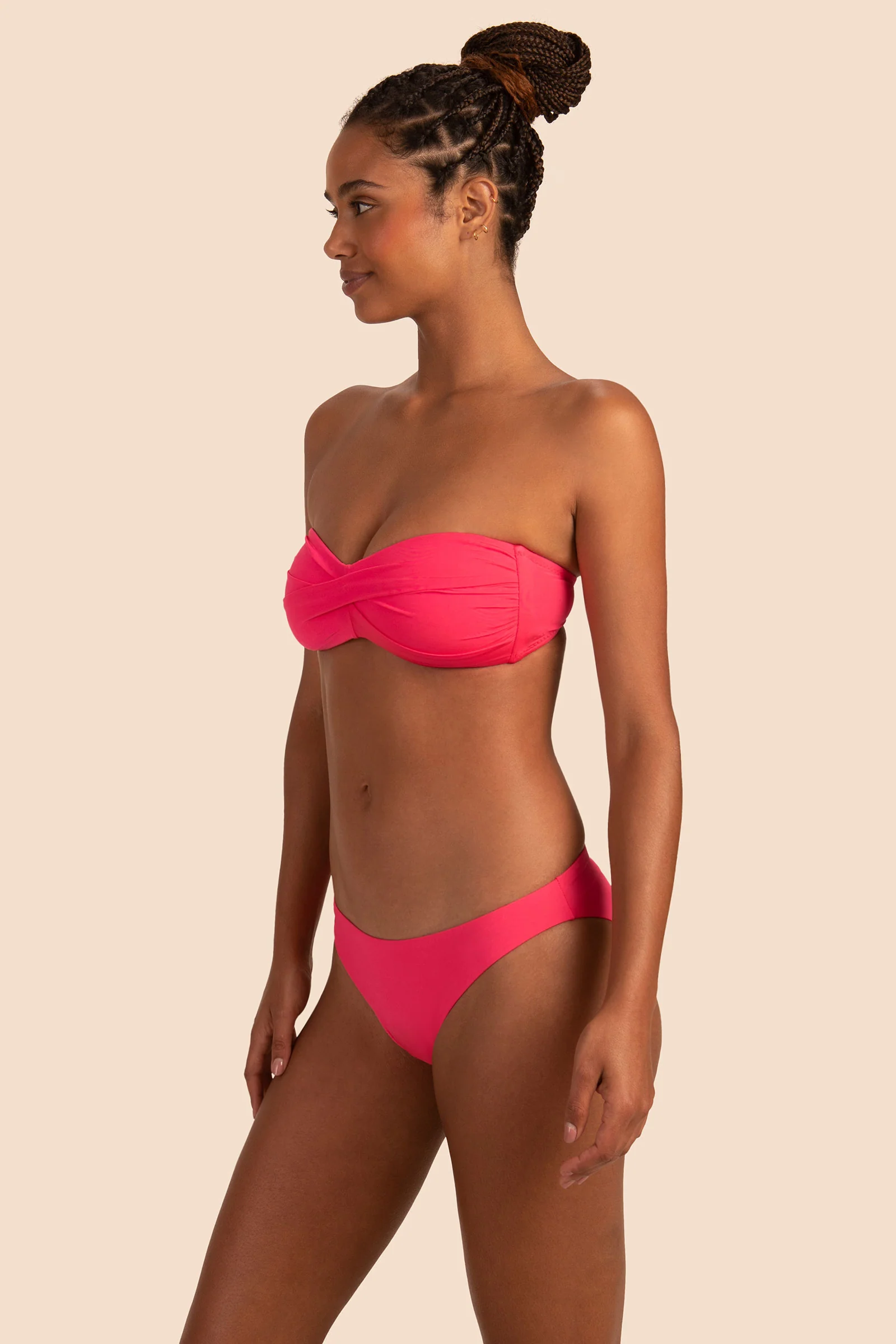 Monaco Solids Twist Bandeau Top - Image 3