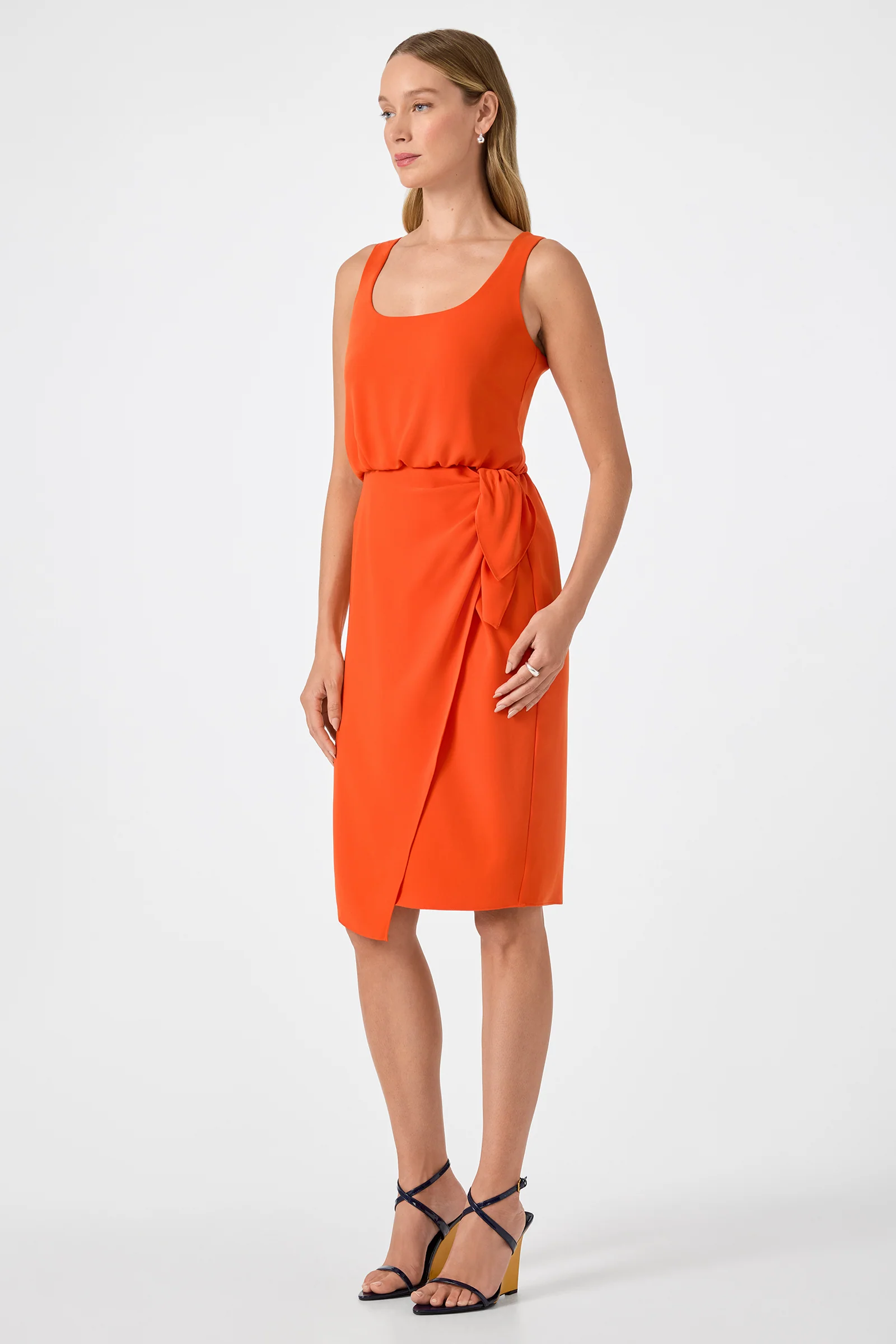 O'Rita Sleeveless Tie-Waist Midi Dress - Image 3